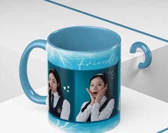 Friendly Rivalry GL Kdrama Yoo Je I ( Lee Hye-ri ) Korean Actress Design Accent Coffee Mug - Fun & Playful Design for Coffee Lovers