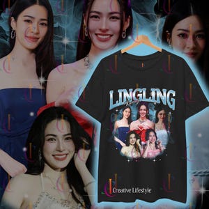 Hermosa camiseta de la serie Lingling Kwong GL: arte de actriz llamativo, regalo para fanáticos de la serie de televisión, camiseta unisex de moda. imagen 2