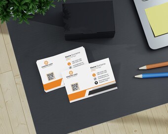 Business Cards, Elegant Design - Custom Professional Networking Essentials, Marketing Materials for Etsy Account Writing, 100pcs