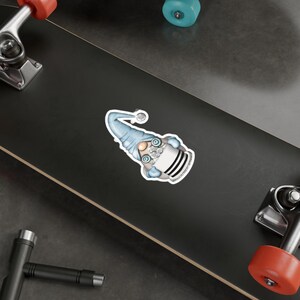 Copy of Vinyl Decal Gnome with Birthday Cake Character Sticker