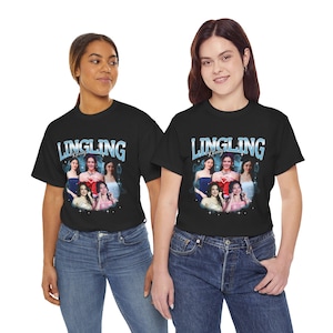 Beautiful Lingling Kwong GL Series T-Shirt-Eye-Catching Actress Art - TV Series Fan Gift Trendy Unisex Tee