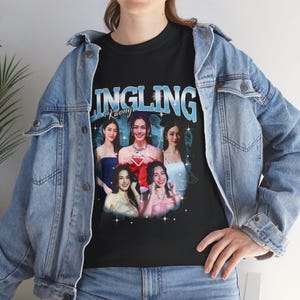 Beautiful Lingling Kwong GL Series T-Shirt-Eye-Catching Actress Art - TV Series Fan Gift Trendy Unisex Tee