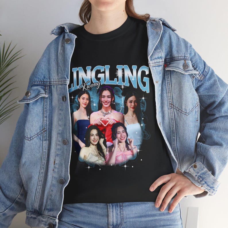 Beautiful Lingling Kwong GL Series T-Shirt-Eye-Catching Actress Art - TV Series Fan Gift Trendy Unisex Tee
