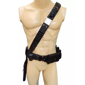 Star War Mandalorian Belt with Pouches| Right-Hand Draw Black Color | Fits .38/.45 Colt Revolver | Cowboy Costume Prop Handmade Leather Belt