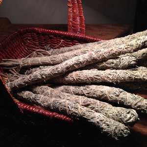 6 Wildcrafted DESERT SAGE bundles from Eastern WA smudge stick wand