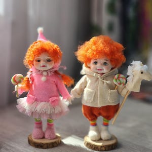 beautiful Dolls, made from polymer Clay, home Gift, Art doll, couple doll, gift for girlfriend, gift for family, handcrafted doll