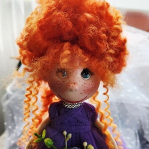 Art doll, gift for mum, gift for girlfriend, gift for family, handmade doll, handcrafted doll, colorful doll