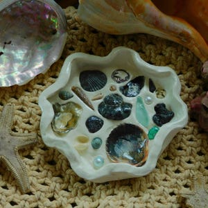 Handmade Seashell Mermaid Trinket Dish