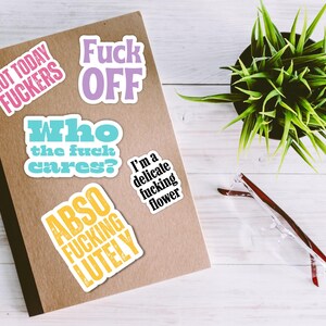 In My Bad Bitch Era Digital Stickers Pack | Swear Words & Phrases | for Planners, Journals, Laptop, Scrapbooking | Swear Word sticker PNGs image 4