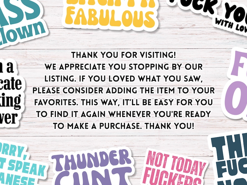 In My Bad Bitch Era Digital Stickers Pack | Swear Words & Phrases | for Planners, Journals, Laptop, Scrapbooking | Swear Word sticker PNGs image 9