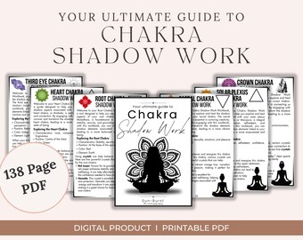 Chakra Shadow Work Workbook: Mental Health Journal (Digital Download)
