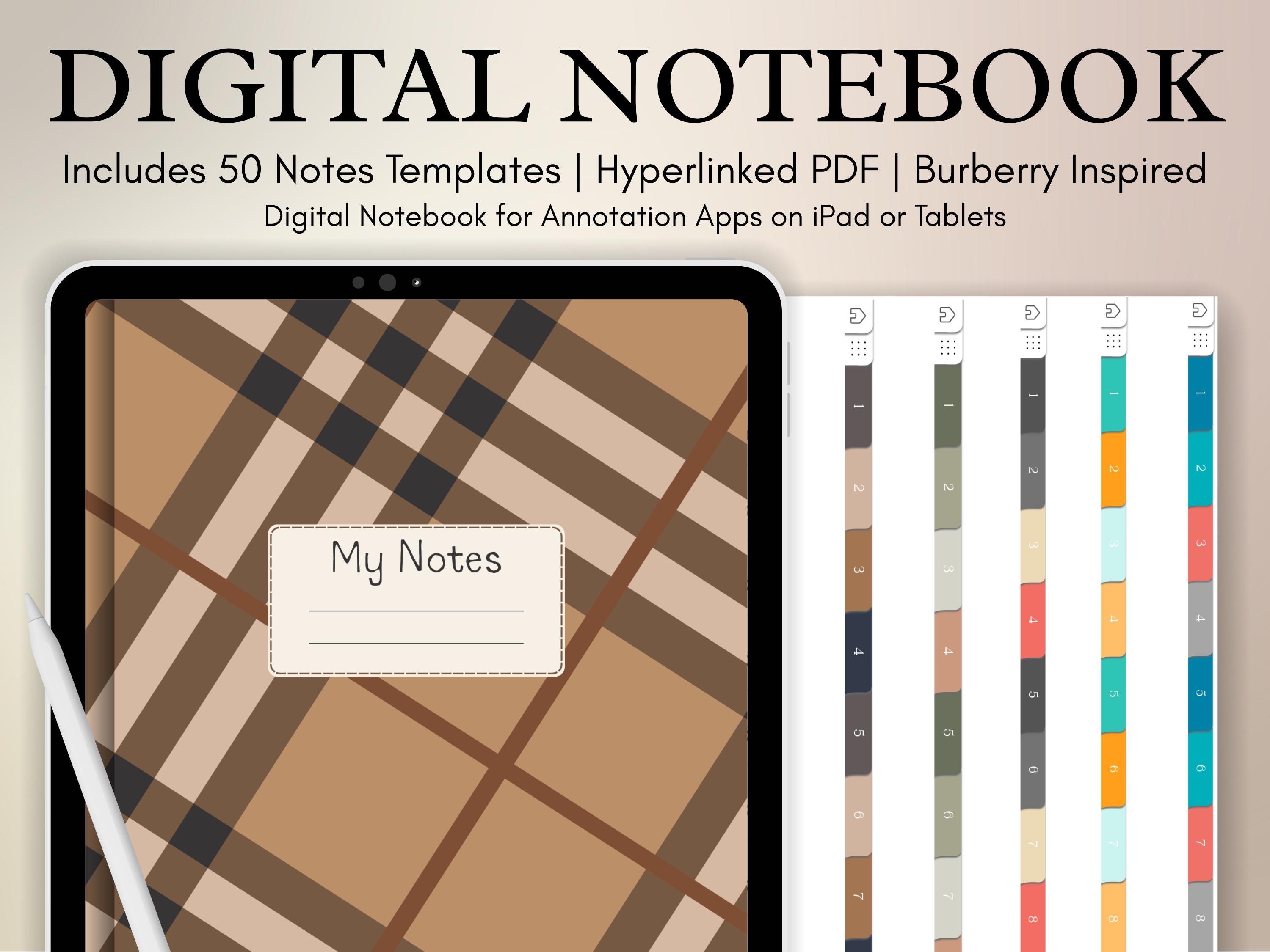 Burberry Notebook - Etsy