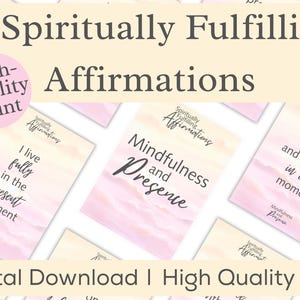 30 cartes d'affirmations imprimables pleine conscience I 30 cartes d'affirmations du jour I Stickers numériques I Imprimable affirmations positives I tableau visuel