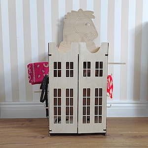 Hobby Horse Stall, Wooden Stable for 2 Hobby Horses, Hobby Horse stand