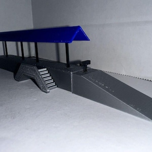 N - Scale Passenger Platform Kit for 1:160 Model Railroad Train Scenery Building