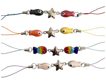 Llavero magnético con forma de pez, juego de 2