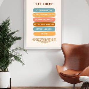Let Them – Mel Robbins Inspirational Wall Art (digital Download) - Etsy