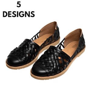 Mexican Huarache Sandals Handmade Genuine Leather Shoes for Men & Women ~ Boho Vintage Hippie Style ~ Comfortable Colorful Summer Footwear