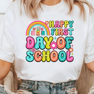 Happy First Day of School svg, First Day of School svg, Back To School svg, 1st Day of School svg, Hello School svg, Back To School Shirt.