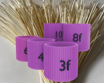 Cortador de canudos - tipo tubo - conjunto em caixa com cinco cortadores - ferramenta para artesanato