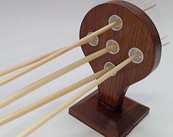 Quebra-canudos - Reprodução do modelo antigo tipo "pá" com 3, 4, 5, 6 e 7 lâminas de corte.