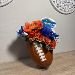 Florida Gators Football Floral Arrangement – Game Day Party Centerpiece or Fan Gift