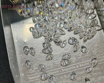 Pear Cut Lab Grown Loose Diamond  For Customized Ring, EF-VS Clarity Lab Diamond Man Made Diamond For Jewelry Making, Custume size Availble