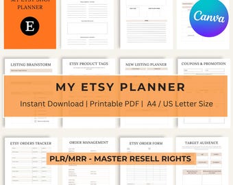 Etsy Shop Planner, Etsy Planner, Etsy Seller Plan, Etsy Business Plan, Etsy Planner, Etsy Shop Organization, Digital Etsy Shop Planner