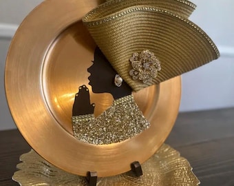 Praying Afro Woman Silhouette | Christian Art, Laser Cut (Digital Files)