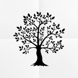 Tree of Life SVG: Hand Drawn Leaves and Branches (Digital Download)