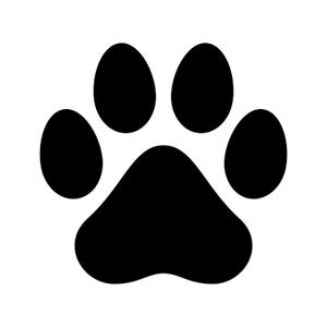 Dog Paw Print SVG: Animal Paw Cut File (Digital Download)