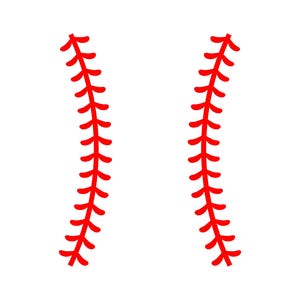 Baseball Stitches SVG: Laces Cut File, Vector Graphics (Digital Download)