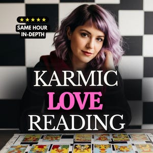 Karmic Love Tarot-lezing - Soulmate-verbinding, vorig leven, relatiebegeleiding, spiritueel inzicht, diepgaande liefde en tweelingvlamlezing