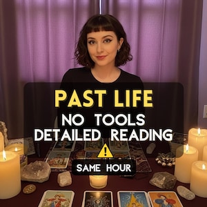 Lecture psychique de vies antérieures | Tarot approfondi sur l'amour, la famille ou la carrière | Livraison numérique