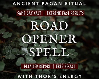 Road Opener Ritual With Thor, Clear Blockages, Remove Obstacles, Attract New Opportunities, Strength And Forward Movement Energy Work