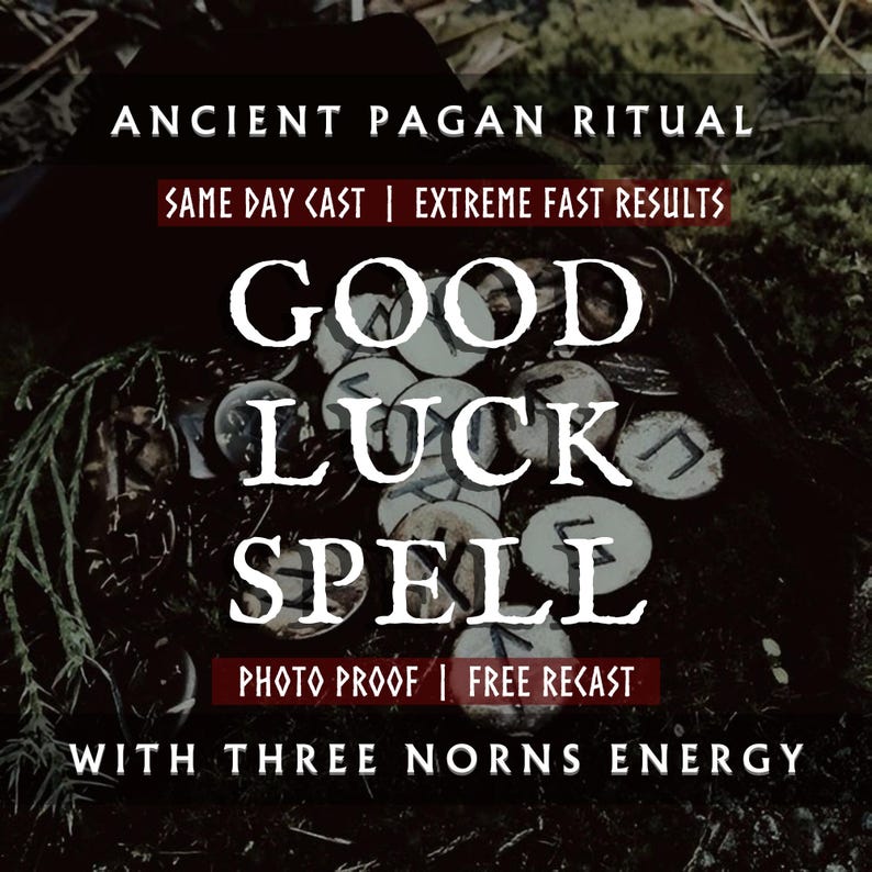 Powerful Good Luck Spell With the Three Norns, Skuld Urd Verdandi, Ancient Norse Ritual, Pagan