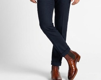 Chelsea Cognac Crocodile Pinnacle of Western Luxury