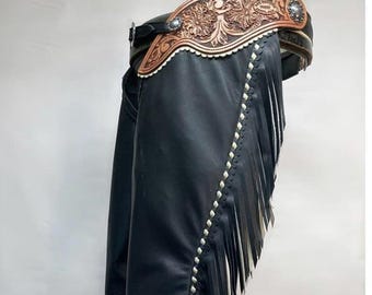 Chaps Classic Black and Tan Custom Show