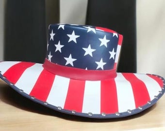American Flag Cowboy Hat - Stylish USA Western Accessory