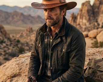 Brown Alligator Embossed Leather Cowboy Hat with Side Buckle | Handmade Crocodile Print Western Hat |