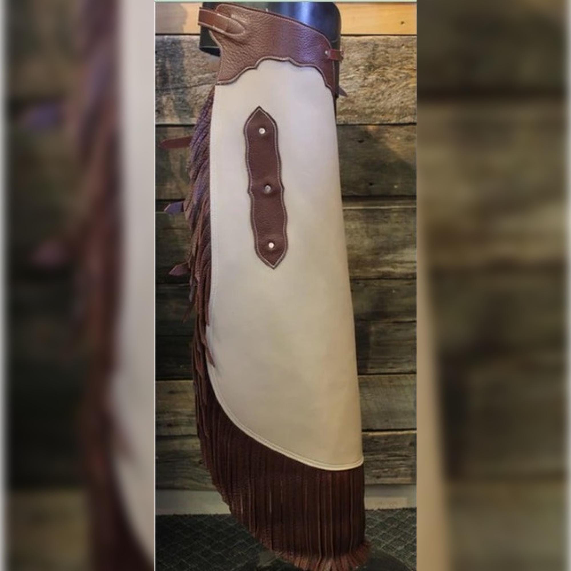Chaps Rodéo à Franges Chap's Western En Cuir Pour Homme