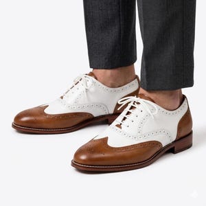 Clifford Wills Men\'s Two‎ Tone Wingtip Brogues Leather Shoes - Size 38 Clifford Wills Men main image 4