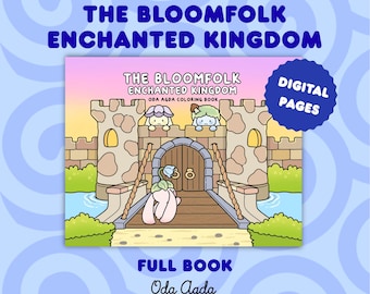 Archivos digitales del libro para colorear completo "El Reino Encantado de Bloomfolk" de Oda Agda