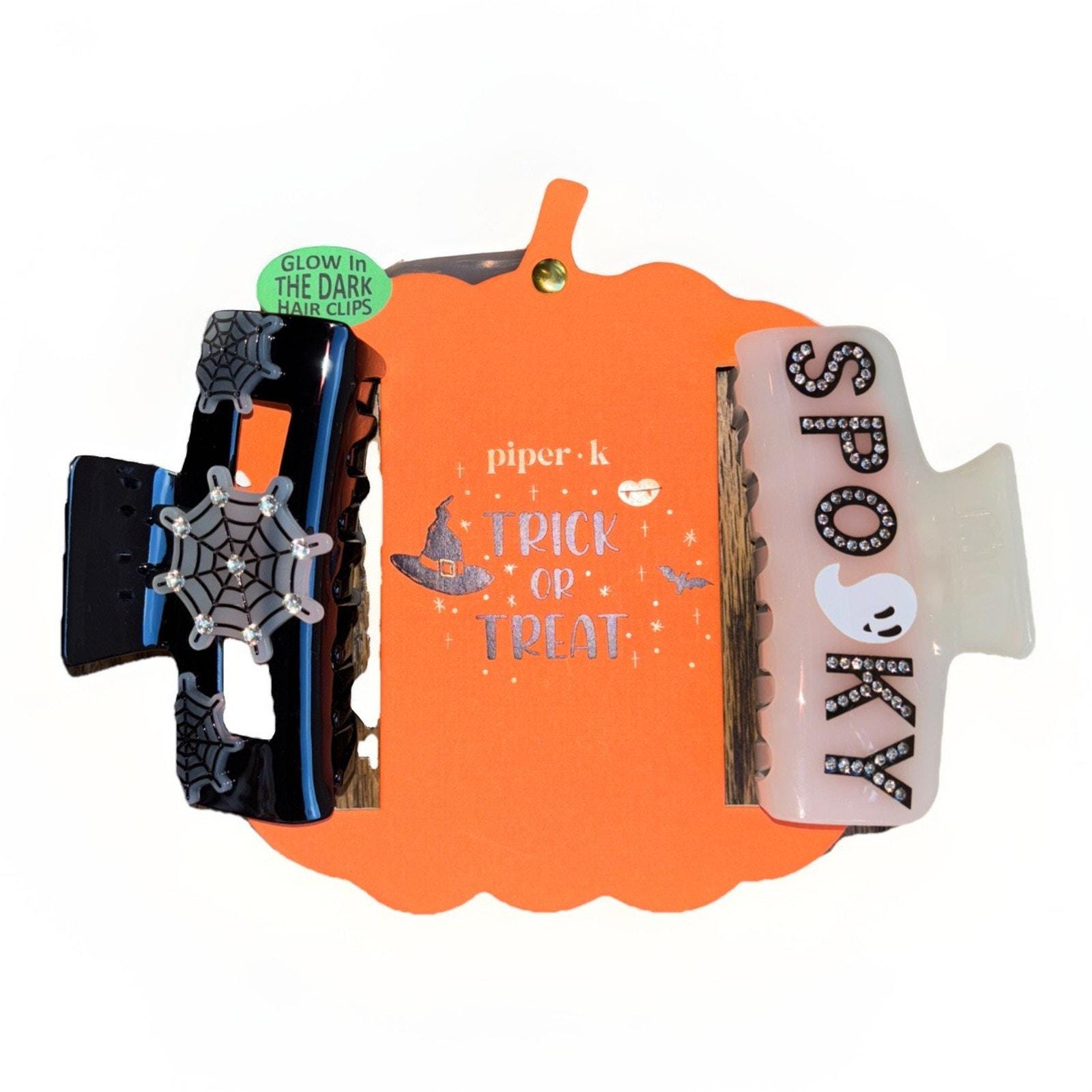Piper K Halloween Spooky Glow in the Dark Hair Claws Clips  display picture 2