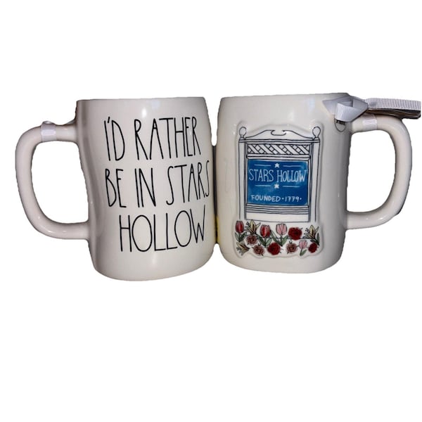 Gilmore Girls "I'd Rather Be In Stars Hollow" Coffee Tea Mug Rae Dunn Floral NEW