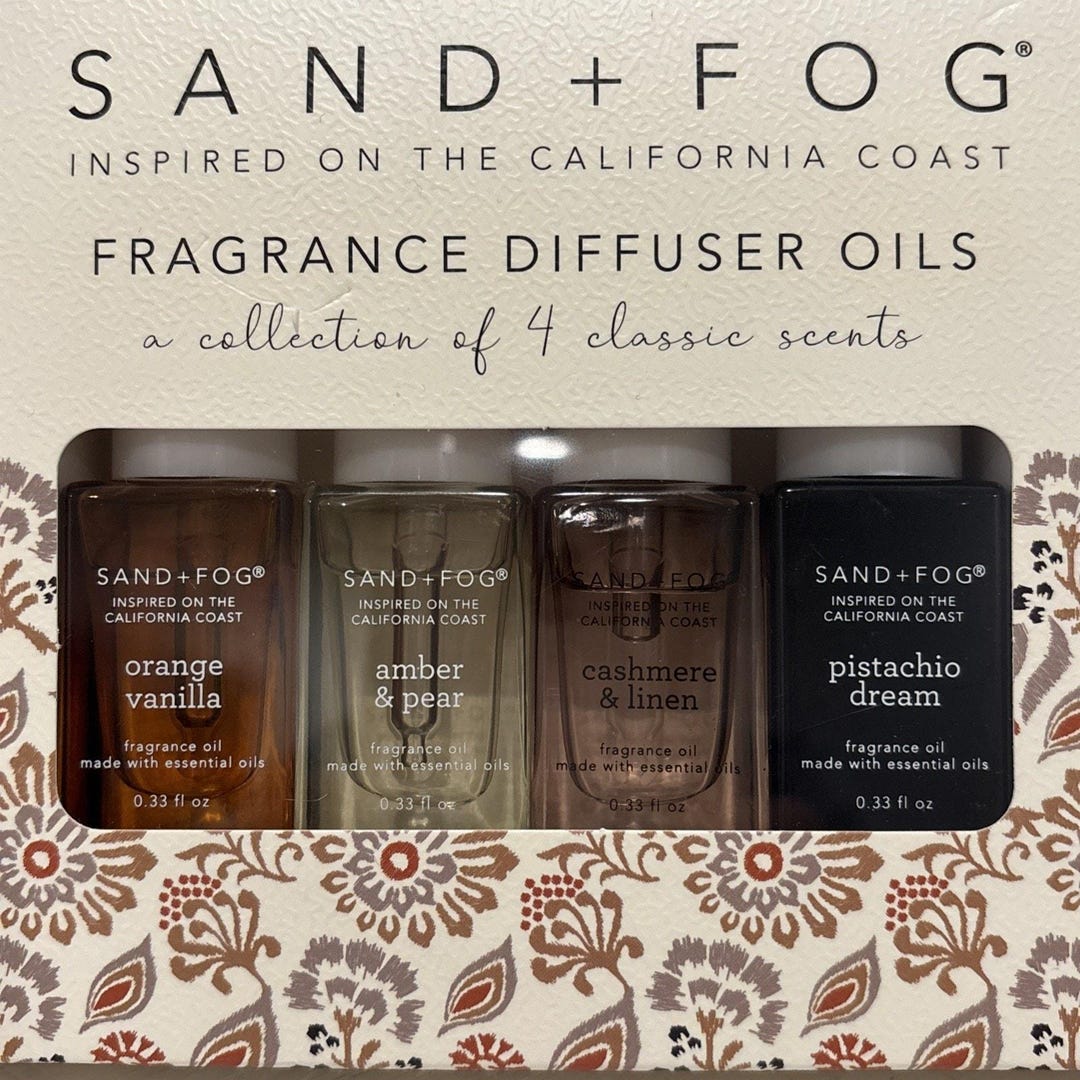 Sand + Fog Diffuser Oil Orange Vanilla Amber Pear Cashmere Linen ...