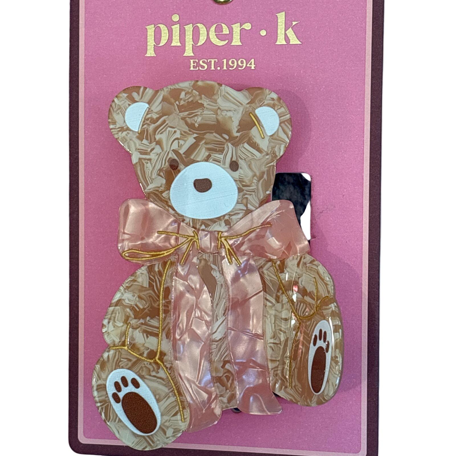 Teddy Bear Hair Clip - Etsy