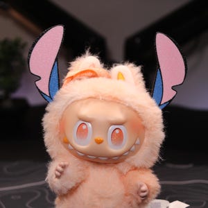 Labubu Mouse Ears Headband – Accessory for Labubu Dolls | Snap-On Style with Lanyard Hole
