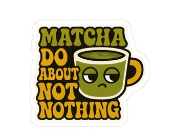 Sassy Kawaii Food Stickers - Matcha Mochi Boba Dumpling Punny Sticker Sheet Sticker