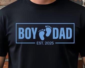 Personalized Boy Dad Est. Year Tee, Father's Day Gift
